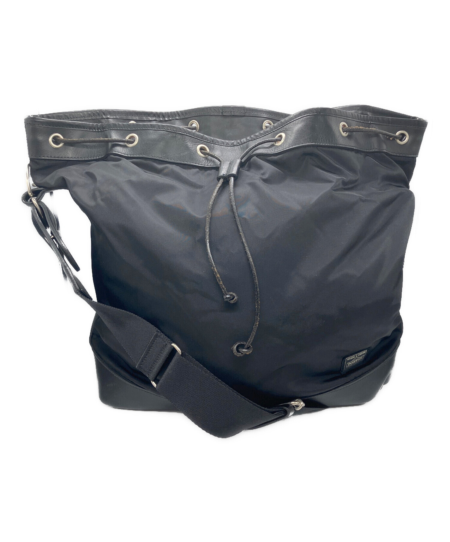中古・古着通販】PORTER (ポーター) DRAWSTRING BAG(L) ブラック 