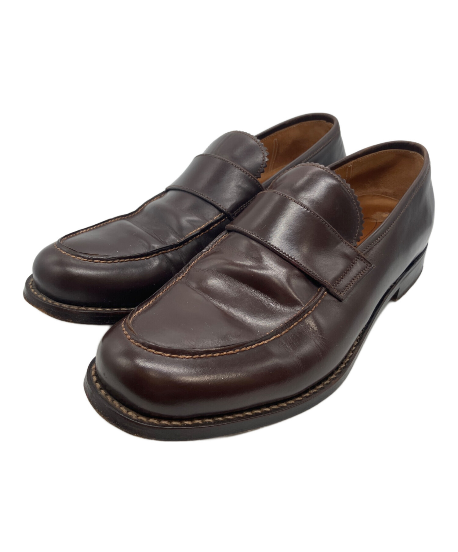 【中古】John Lobb ブラウン ローファー24.5cm 中古・古着通販】JOHN LOBB (ジョンロブ) ローファー ブラウン サイズ