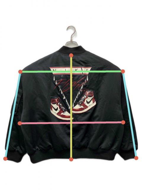 中古・古着通販】JORDAN (ジョーダン) ボンバージャケット ブラック