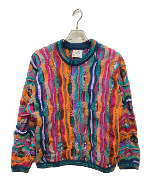 COOGI 3Dニット セーター マルチカラー S オーストラリア製 ウール 中古・古着通販】Coogi (クージー) ウール3Dニット マルチカラー