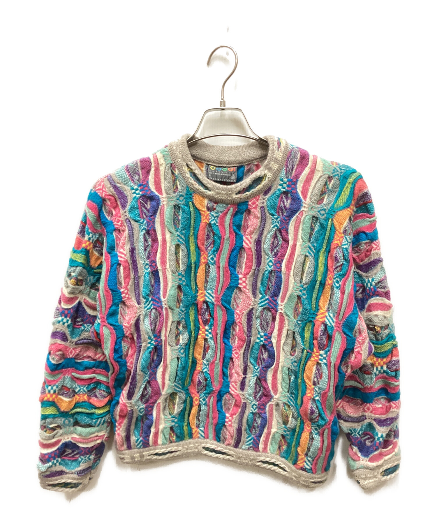 中古・古着通販】Coogi (クージー) ウール3Dニット マルチカラー 