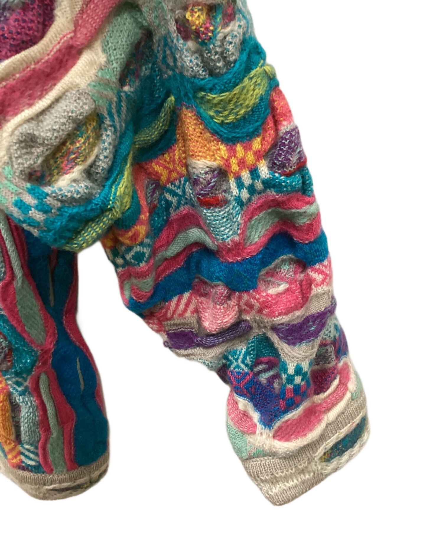 中古・古着通販】Coogi (クージー) ウール3Dニット マルチカラー