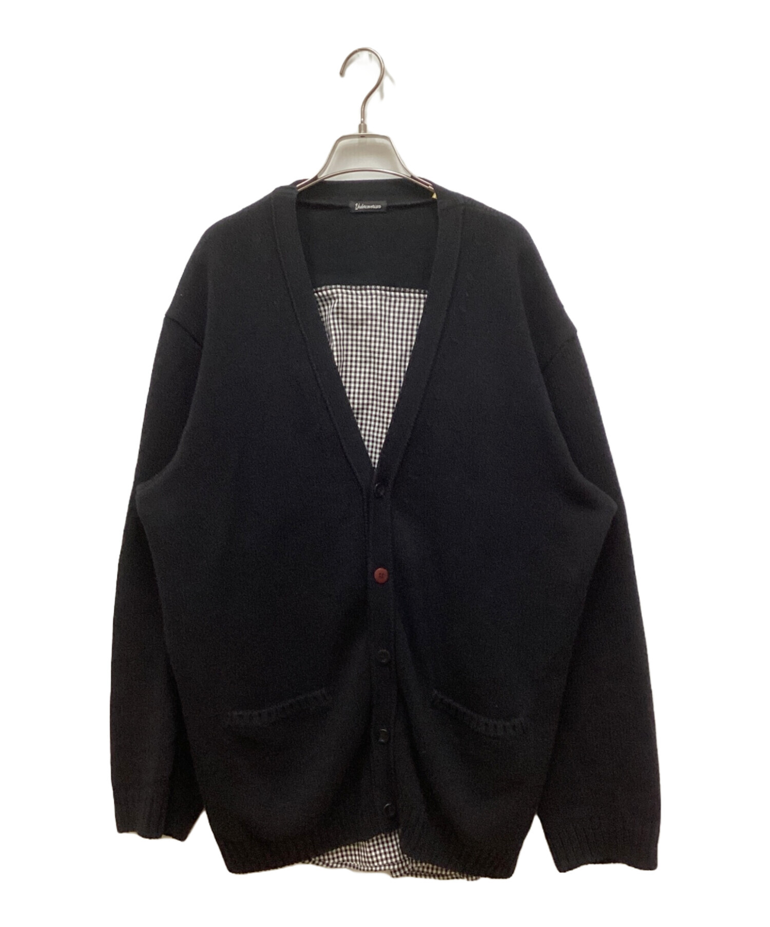UNDERCOVERISM ブラックカーディガン 中古・古着通販】UNDERCOVERISM (アンダーカバーイズム) 後SH切替KN