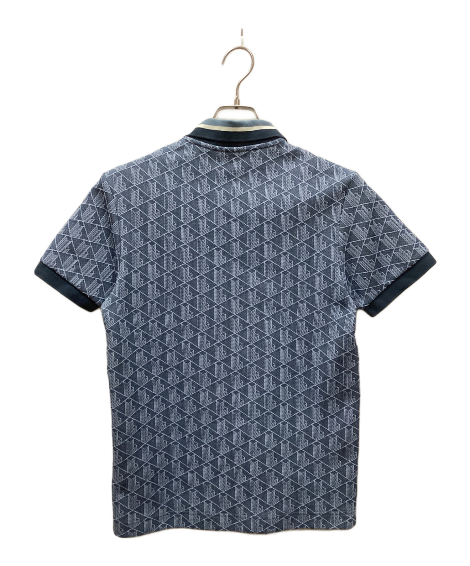 中古・古着通販】LACOSTE (ラコステ) モノグラムジャガードポロシャツ