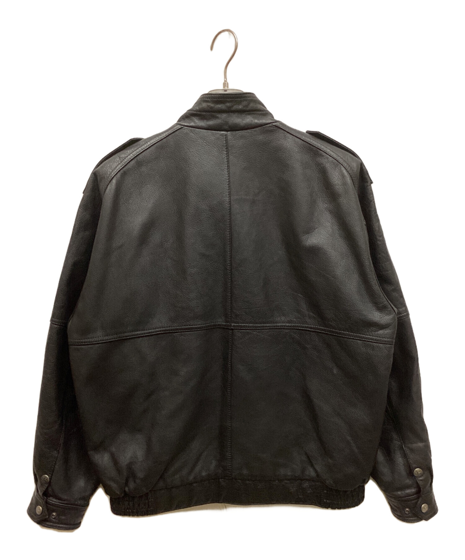 中古・古着通販】USED (ユーズド) レザージャケット ブラック サイズ:L 