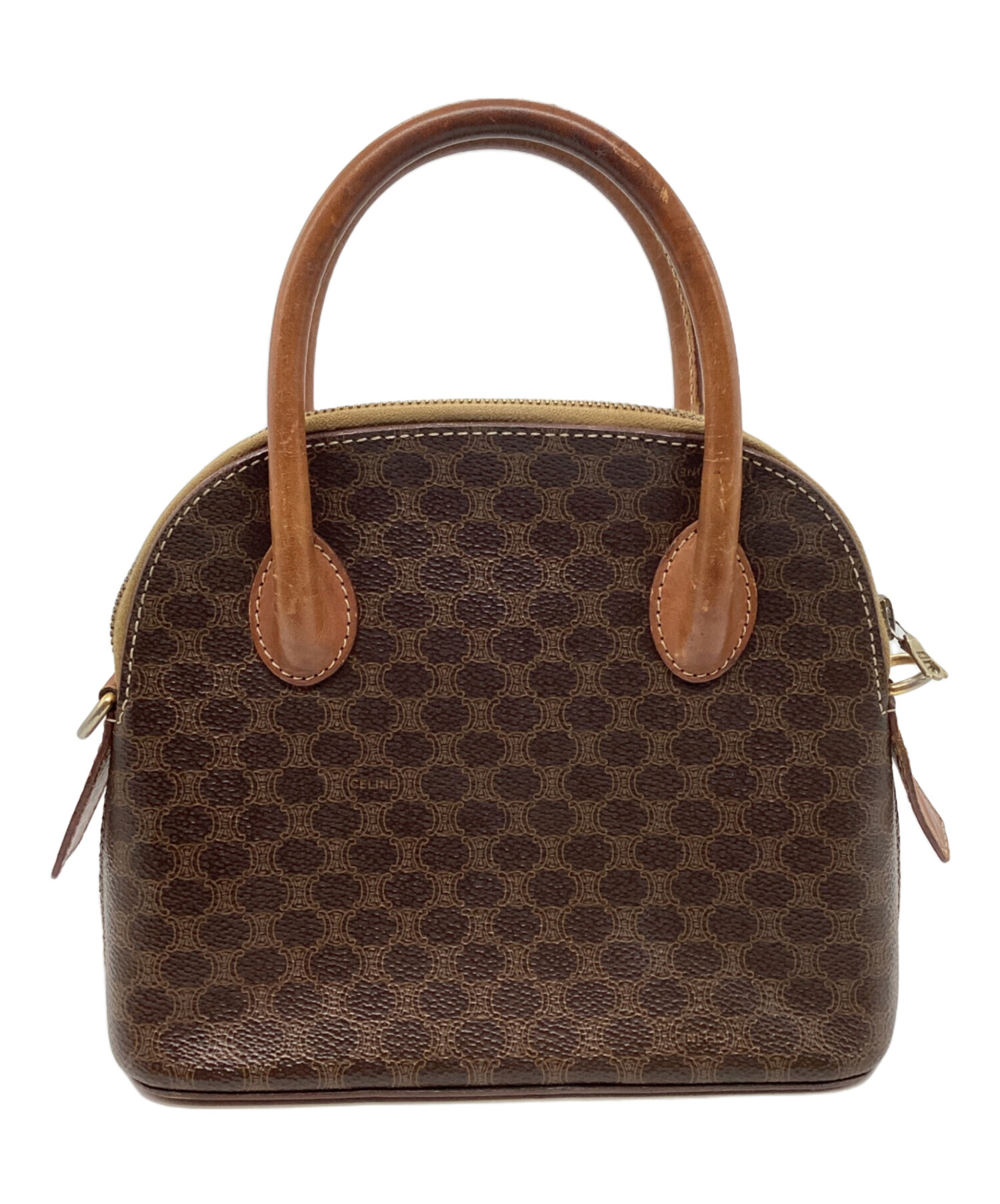 中古・古着通販】CELINE (セリーヌ) 2WAYマカダム柄バッグ ブラウン 