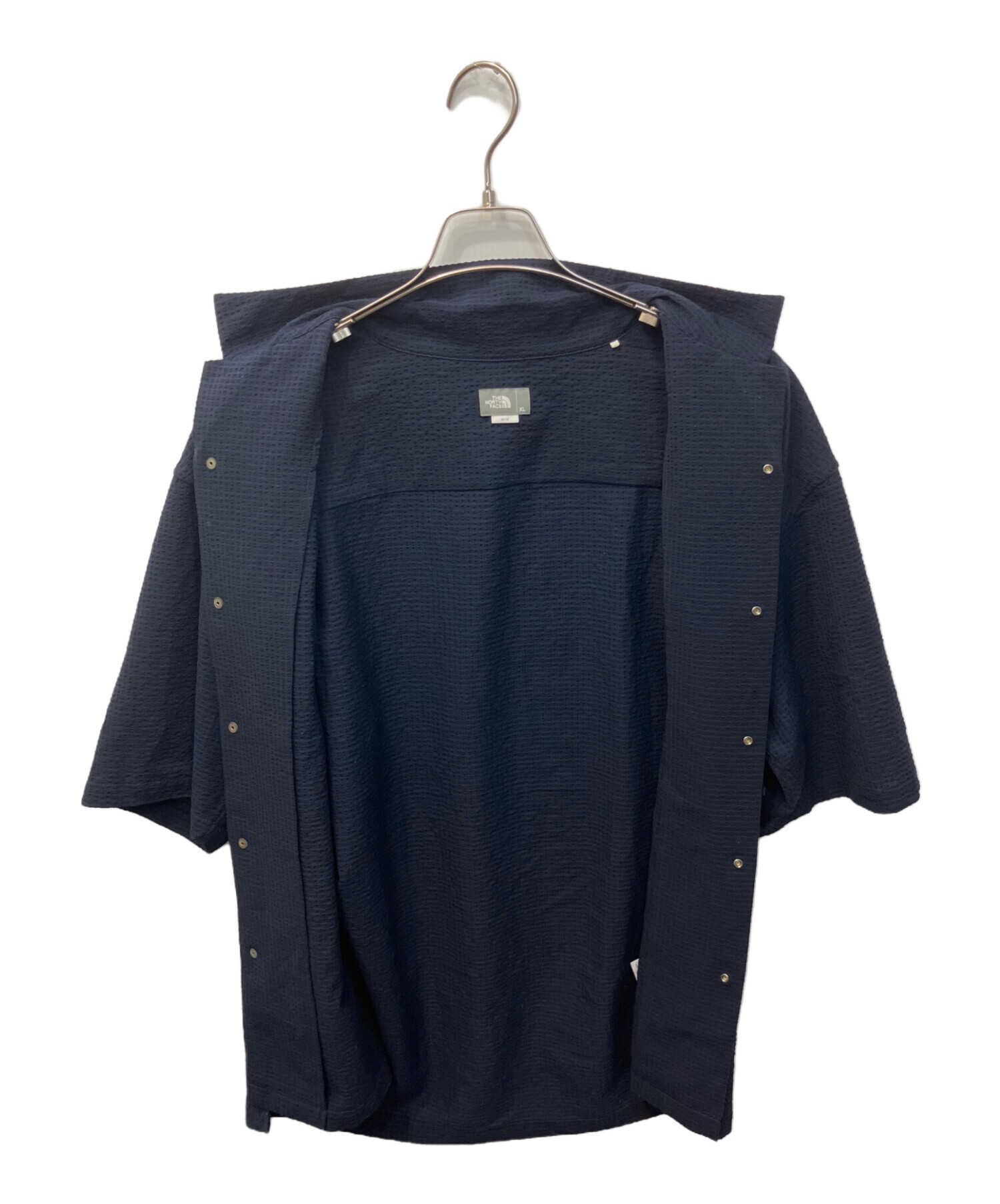 90番 メッシュシャツ 黒 紺 中古・古着通販】THE NORTH FACE (ザ ノース フェイス) S/S Seersucker