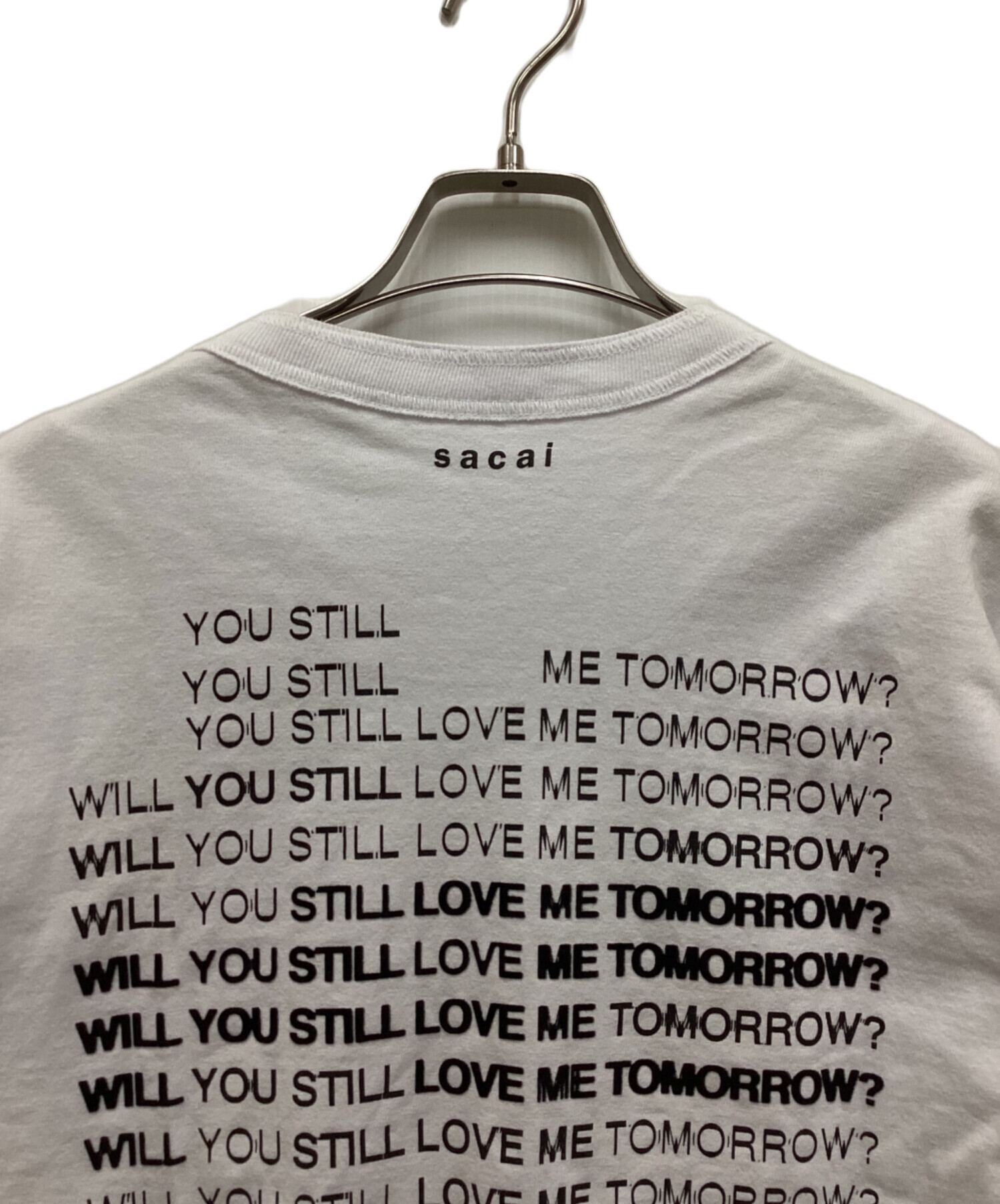 中古・古着通販】sacai (サカイ) バックプリントTシャツ ホワイト