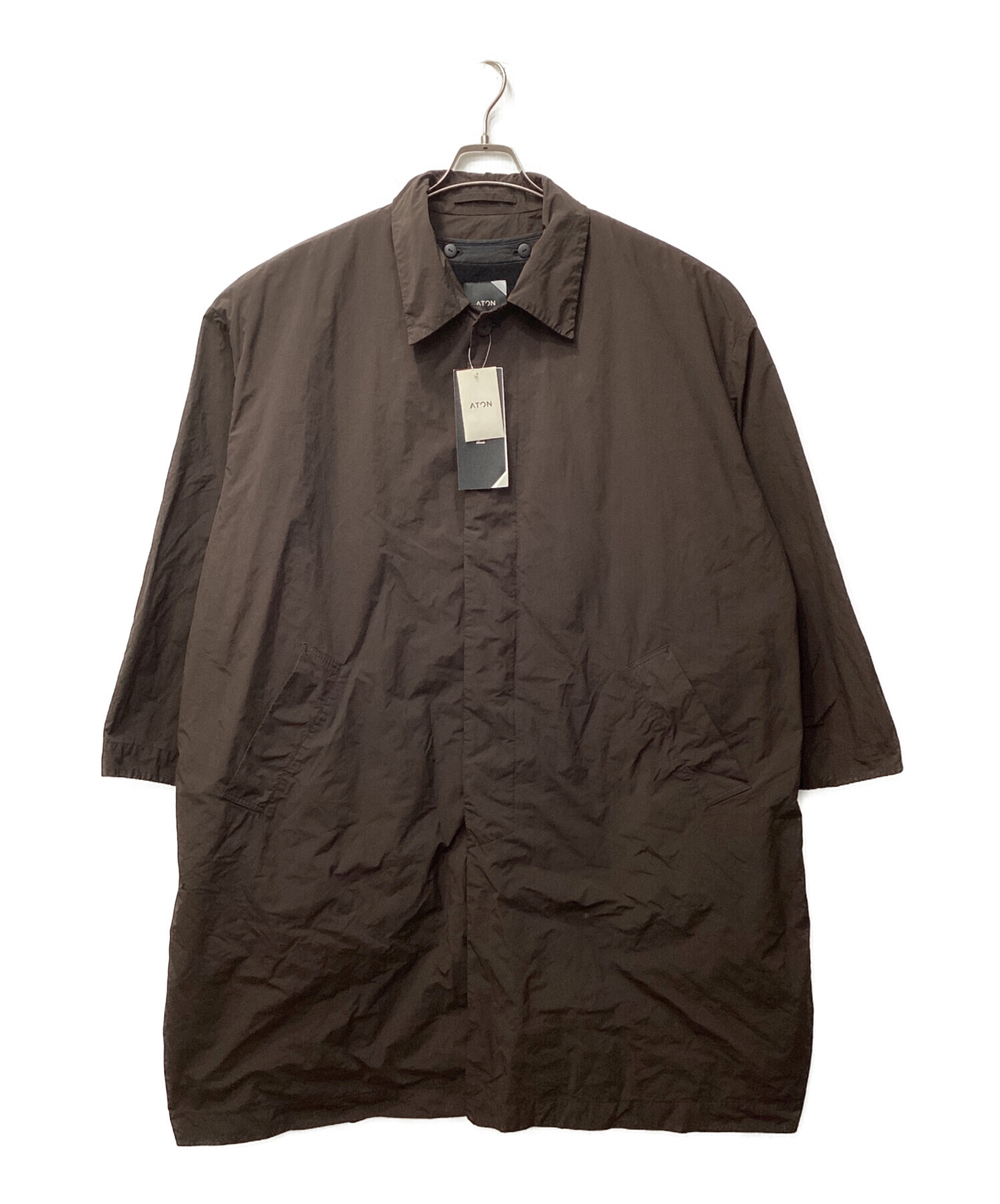 中古・古着通販】ATON (エイトン) AIR VENTILE BALMACAAN COAT