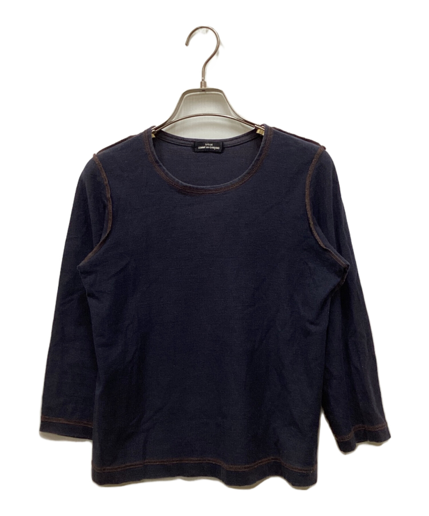 tricot COMME des GARCONS Tシャツ・カットソー S 紺 【古着】【中古】【送料無料】 中古・古着通販】tricot COMME des GARCONS (トリココムデギャルソン