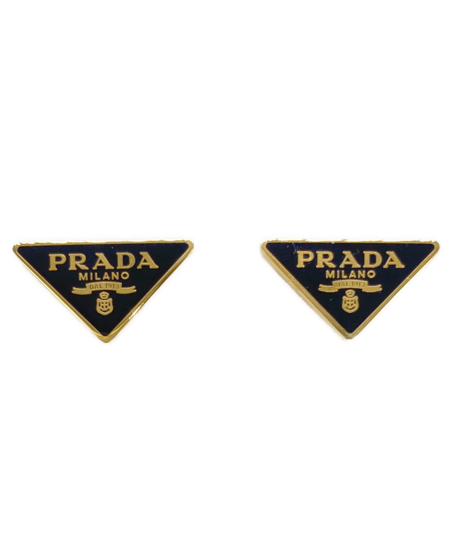 中古・古着通販】PRADA (プラダ) エナメルメタル トライアングル