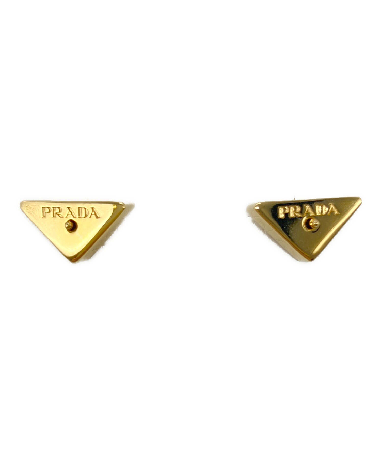 中古・古着通販】PRADA (プラダ) エナメルメタル トライアングル 