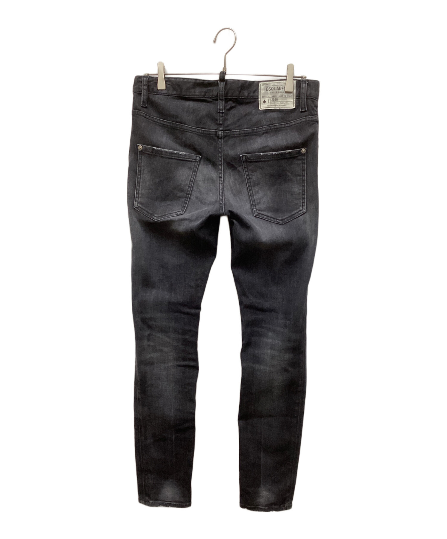 DSQUARED2 ブラックデニムパンツ 新宿伊勢丹購入正規品 46 ディー