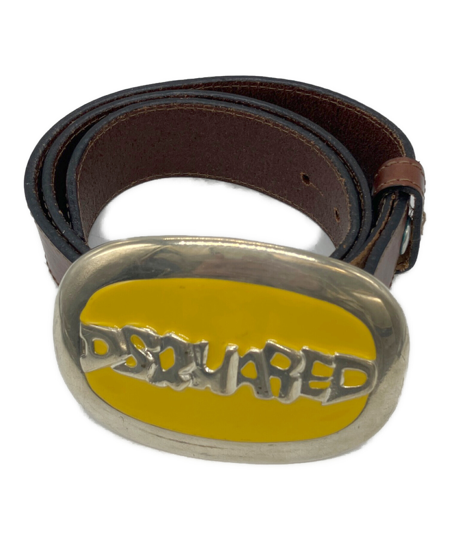 中古・古着通販】DSQUARED2 (ディースクエアード) ロゴバックルベルト 中古・古着通販】DSQUARED2 (ディースクエアード) ロゴバックルベルト