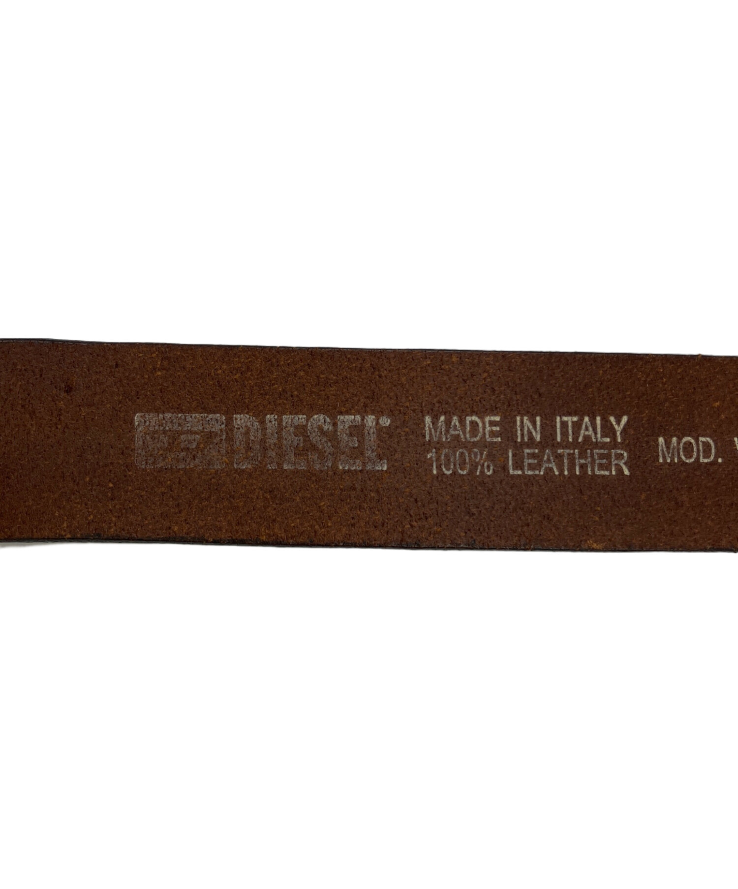 中古・古着通販】DIESEL (ディーゼル) ロゴバックルレザーベルト