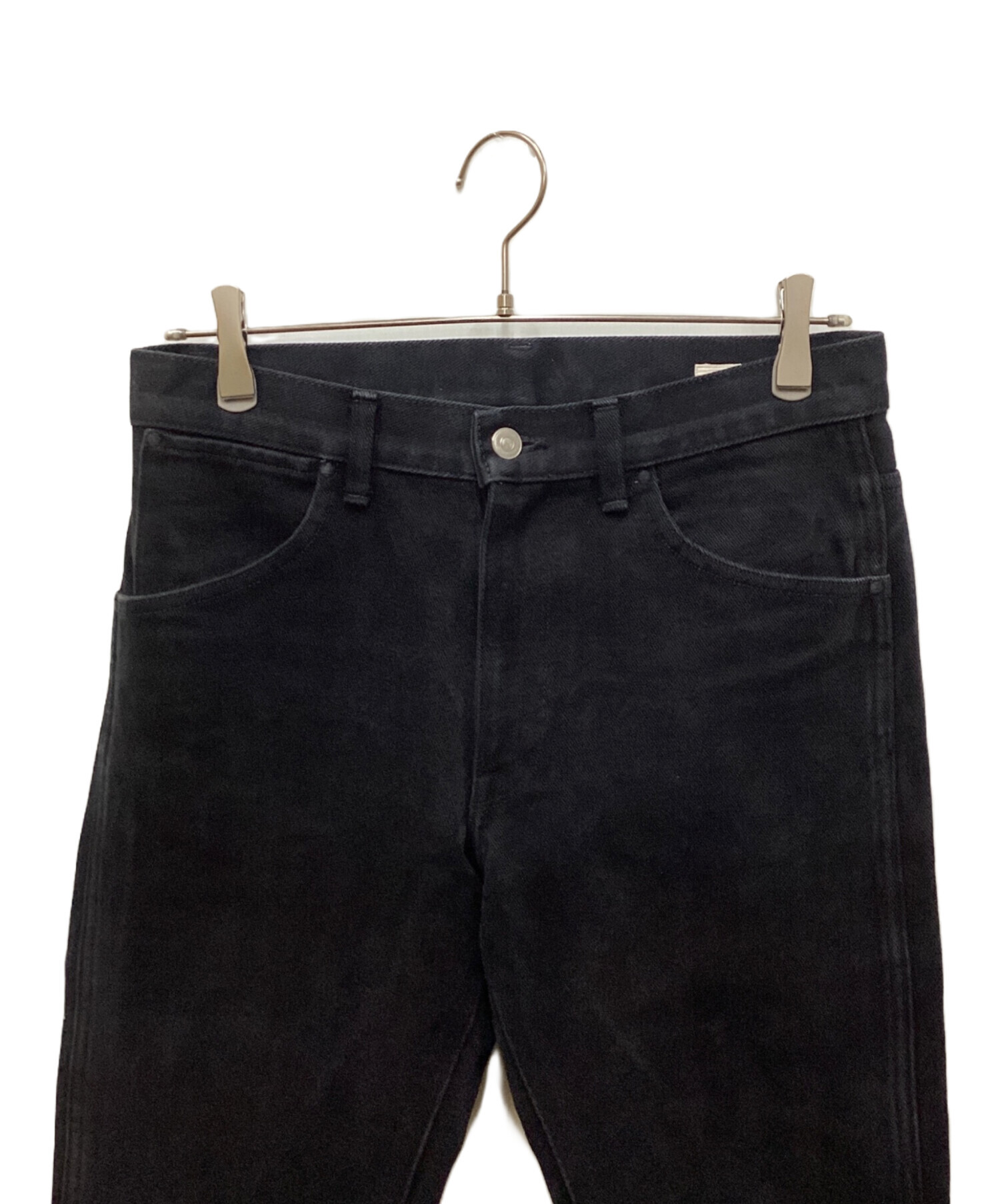中古・古着通販】COMOLI (コモリ) デニムパンツ ブラック サイズ:2