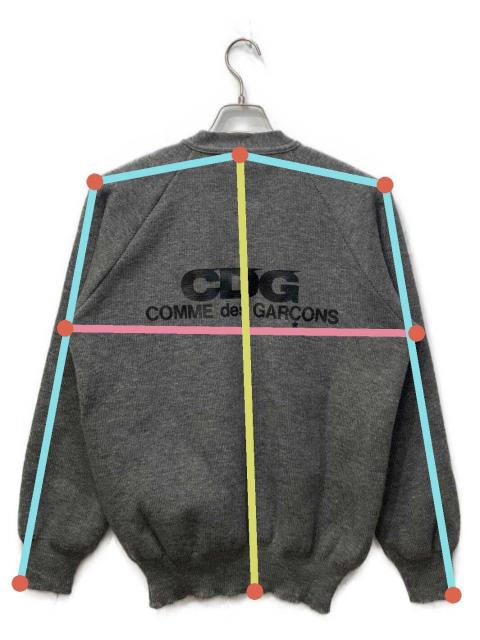 中古・古着通販】CDG (シーディージー) バックロゴニットカーディガン