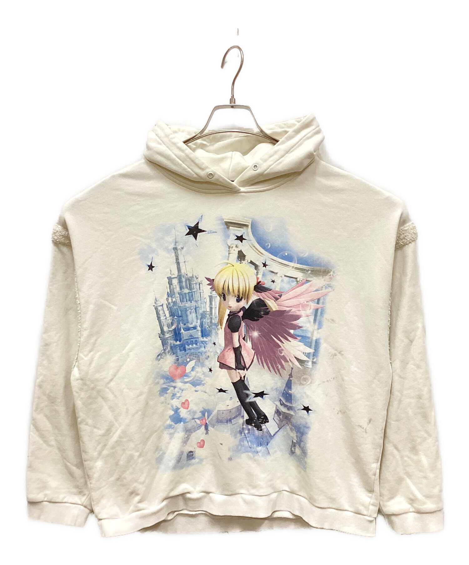 中古・古着通販】CFIERCE (フィアス) プルオーバーパーカー ホワイト 