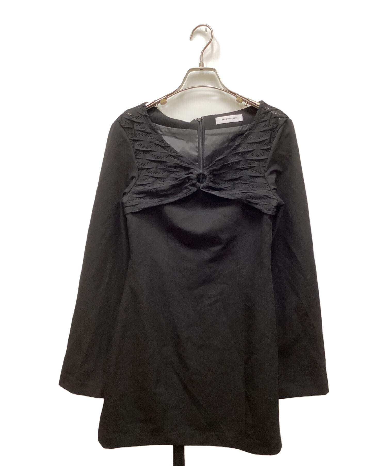 中古・古着通販】MELT THE LADY (メルトザレディ) back tie mini dress