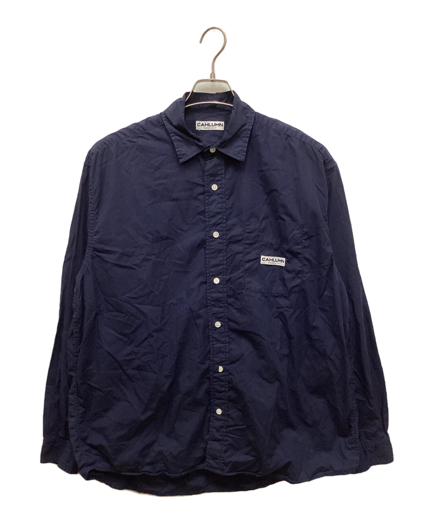 中古・古着通販】CAHLUMN (カウラム) Magazine Pocket Broad Shirt