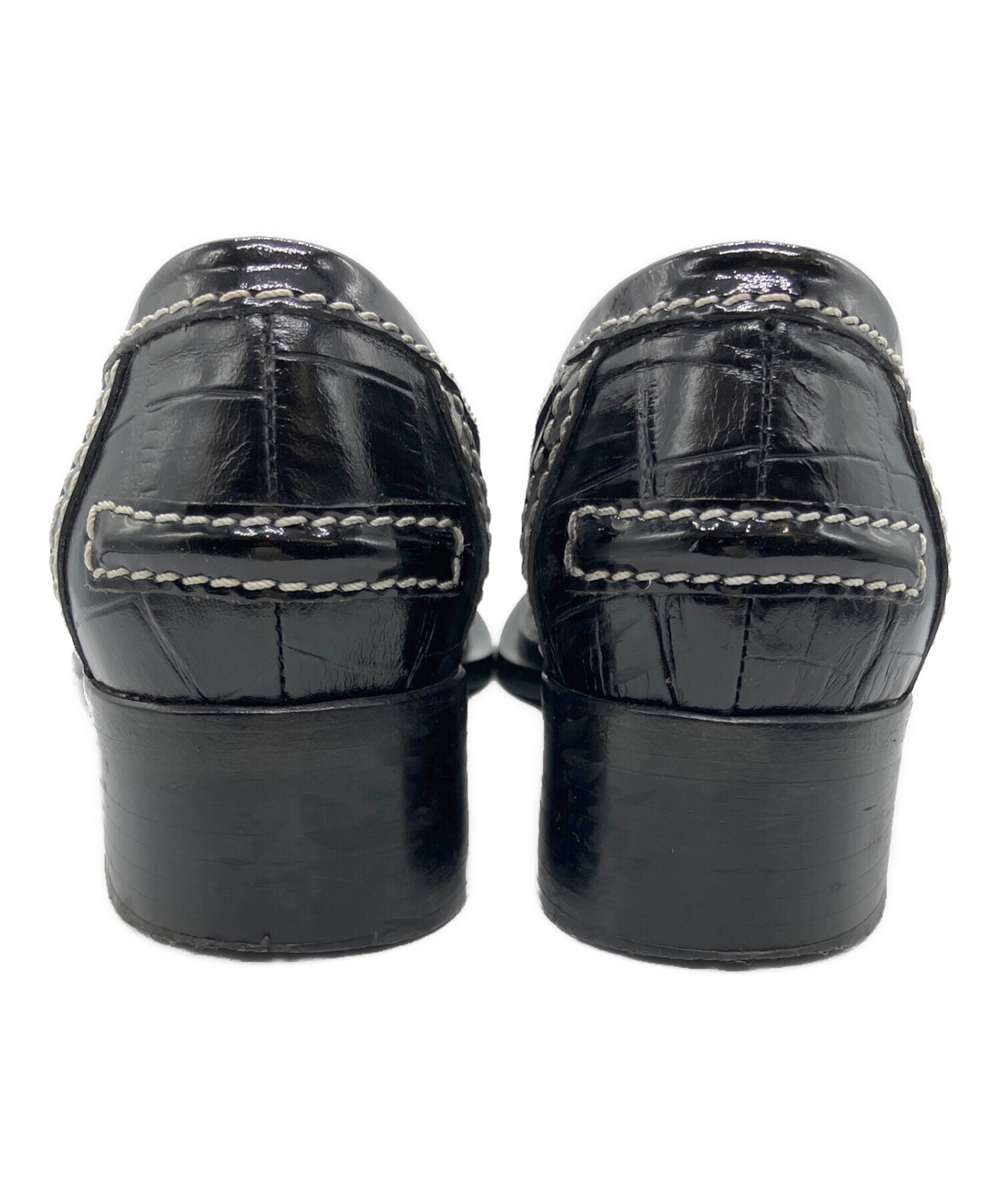 値下げ可能Acne Studios アクネストゥディオス black ローファー 中古・古着通販】ACNE STUDIOS (アクネ ストゥディオズ) クロコ型押し