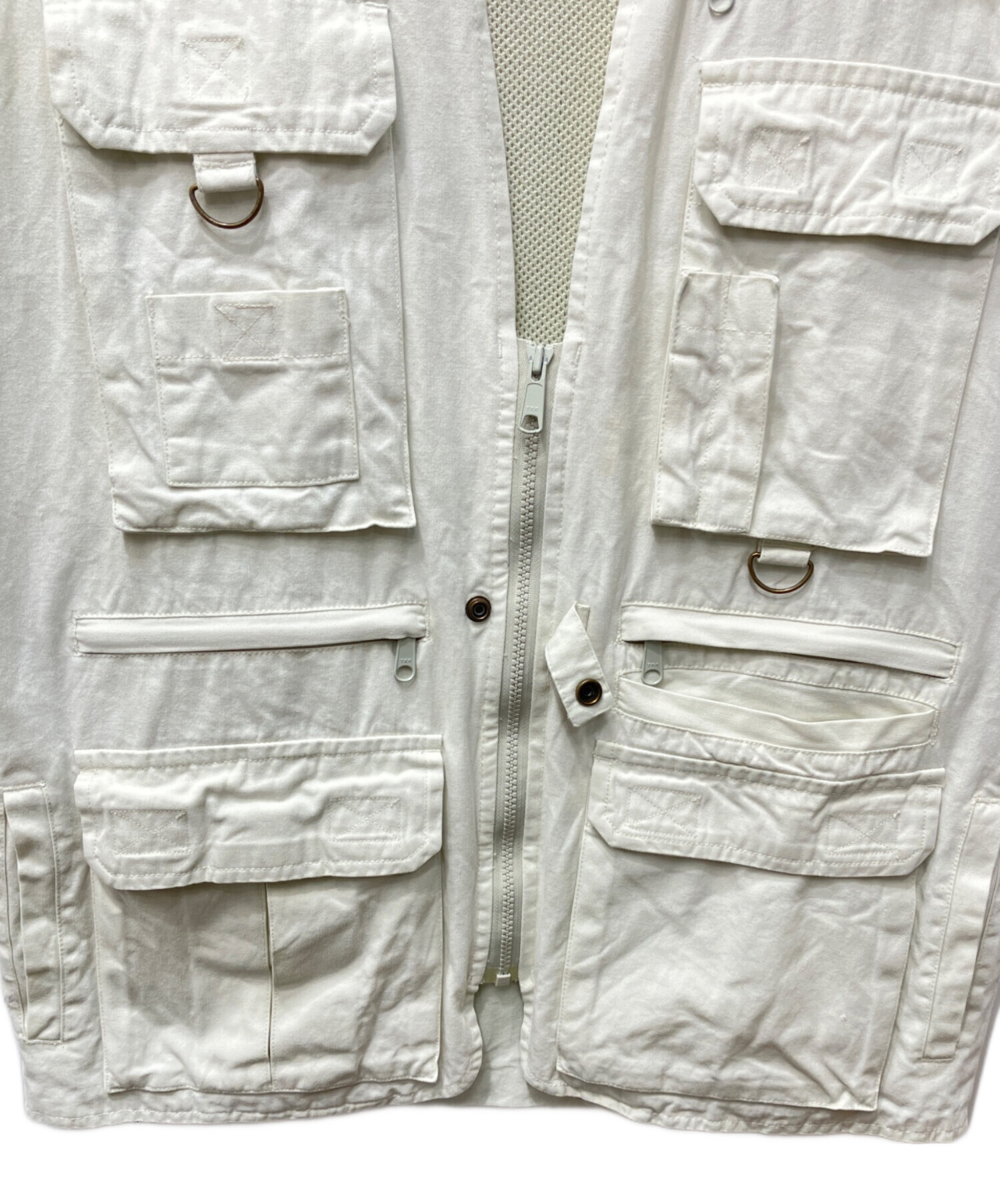 中古・古着通販】ORVIS (オービス) サファリベスト ホワイト サイズ:M 