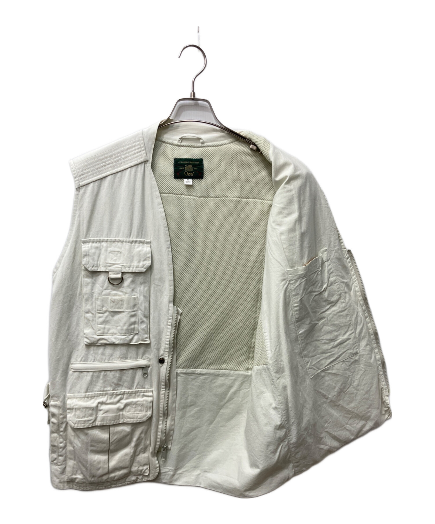 中古・古着通販】ORVIS (オービス) サファリベスト ホワイト サイズ:M 