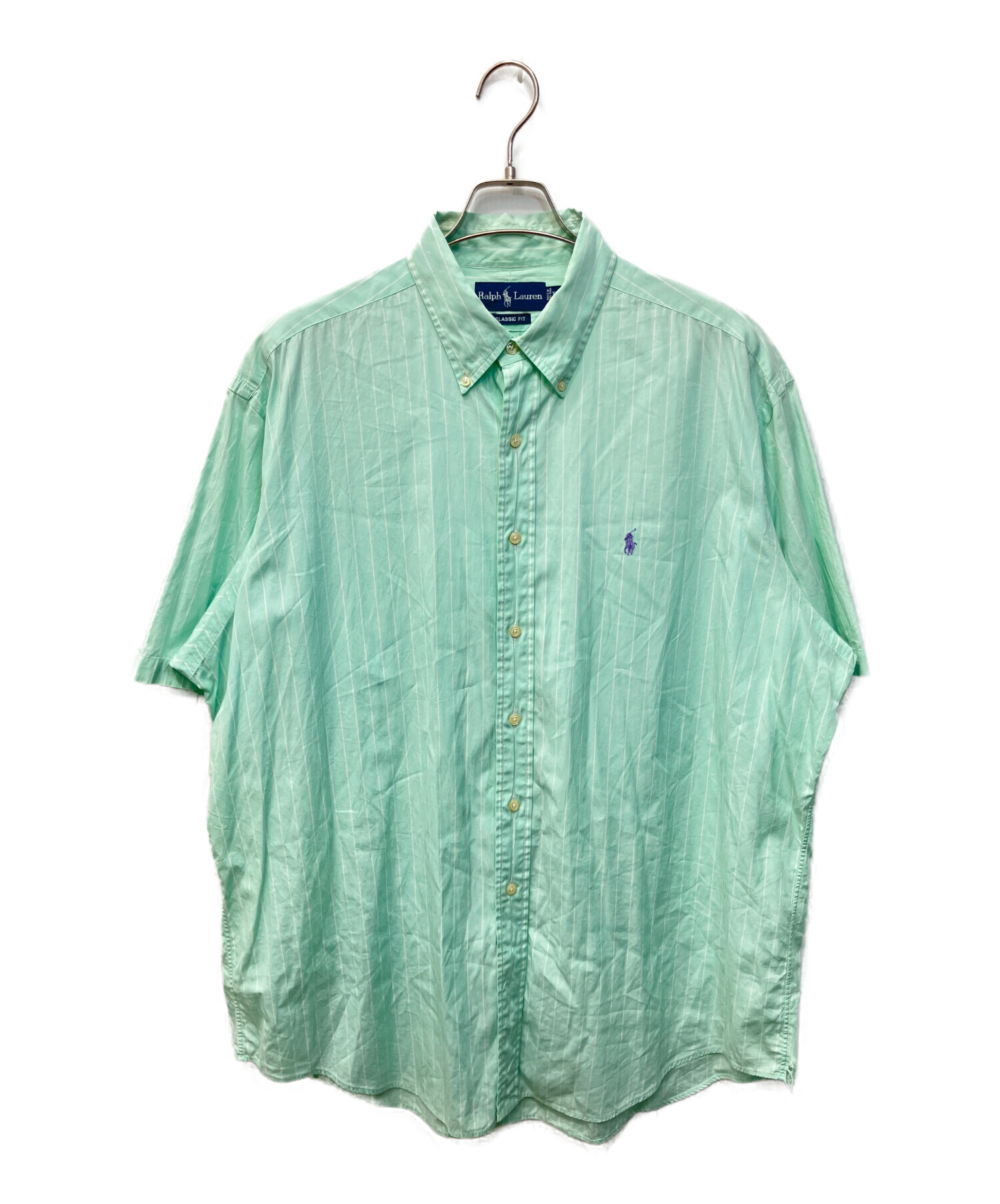 【하루出品】 中古・古着通販】RALPH LAUREN (ラルフローレン) ストライプBDシャツ
