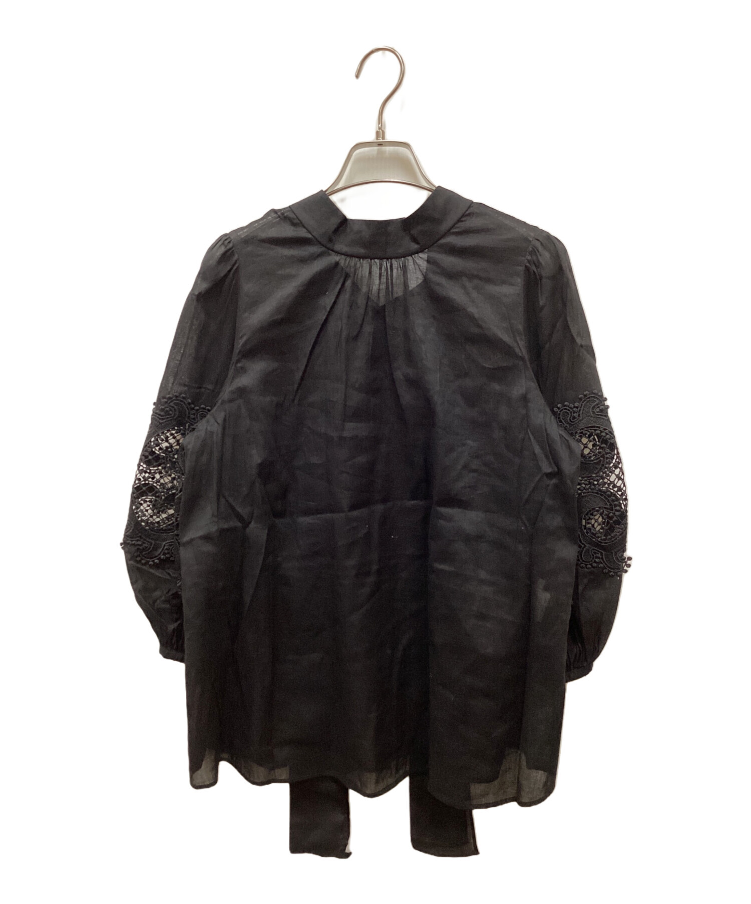 中古・古着通販】ANAYI (アナイ) バックリボンレーススリーブブラウス 