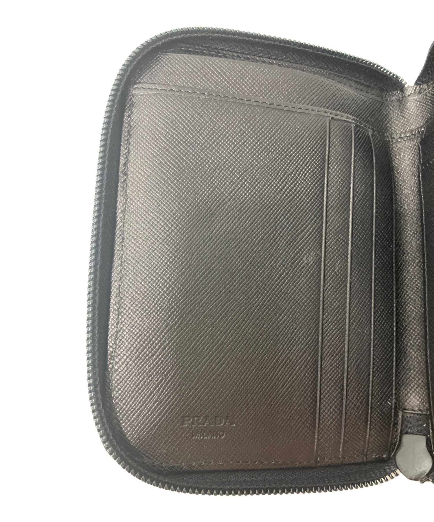 中古・古着通販】PRADA (プラダ) ナイロンラウンドジップウォレット