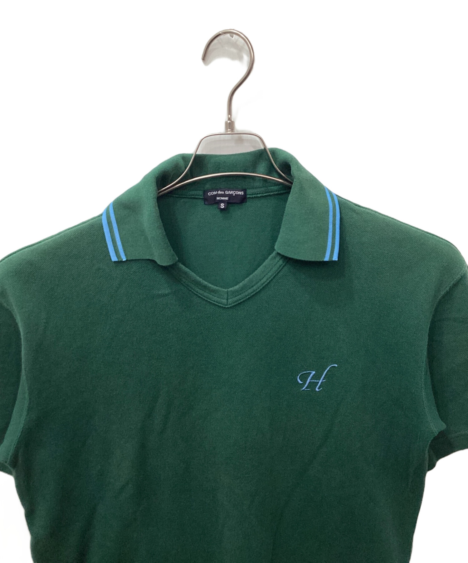 コムデギャルソン オムプリュス ハーフジップ ハニカムポロシャツ 中古・古着通販】COMME des GARCONS HOMME (コムデギャルソン オム