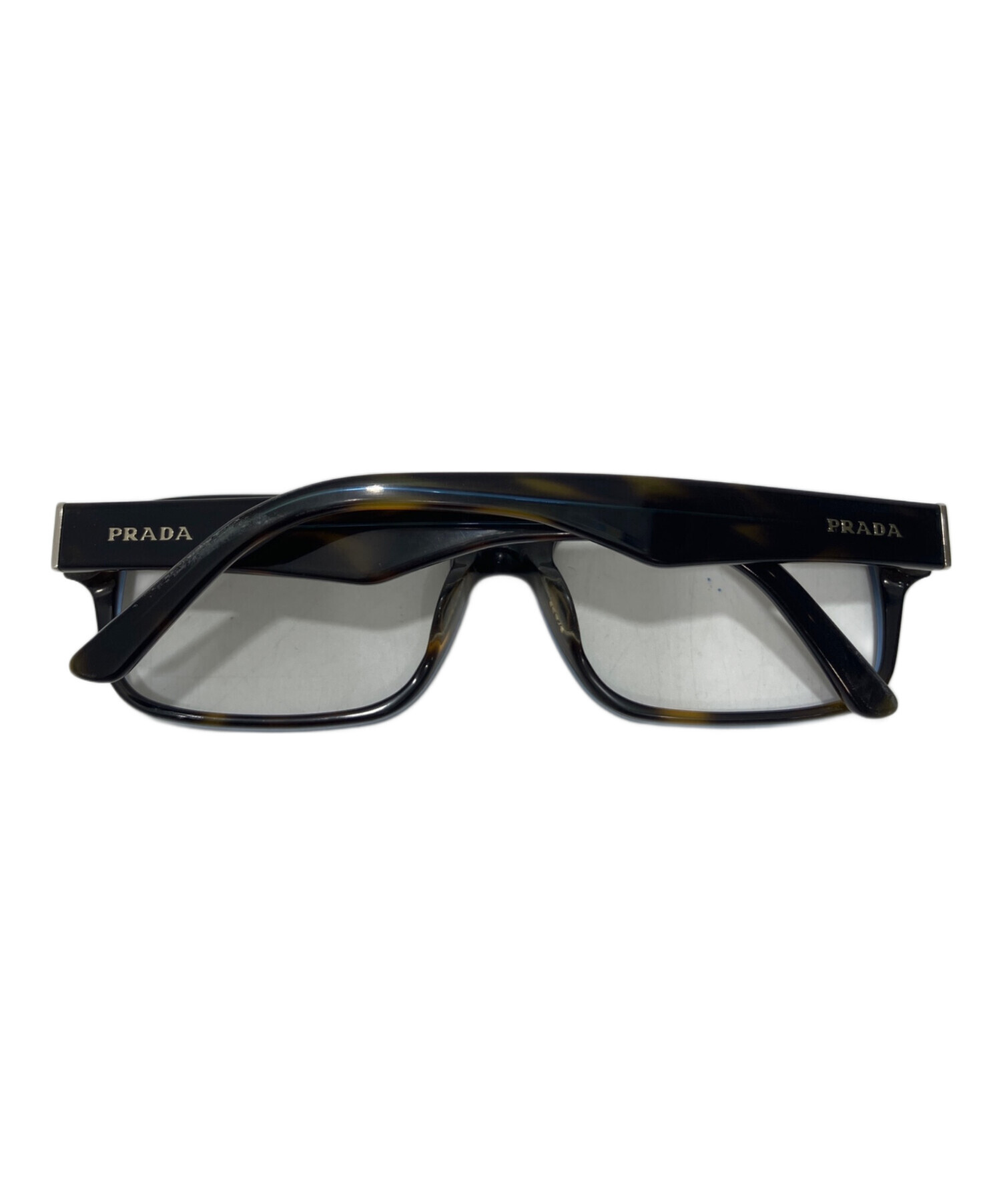 プラダ PRADA 伊達 メガネ 衣料品 プラスチック レディース ブラック系 / ブラウン系 【中古】 プラダ(PRADA)プラダ 伊達 メガネ 衣料品 メンズ レディース