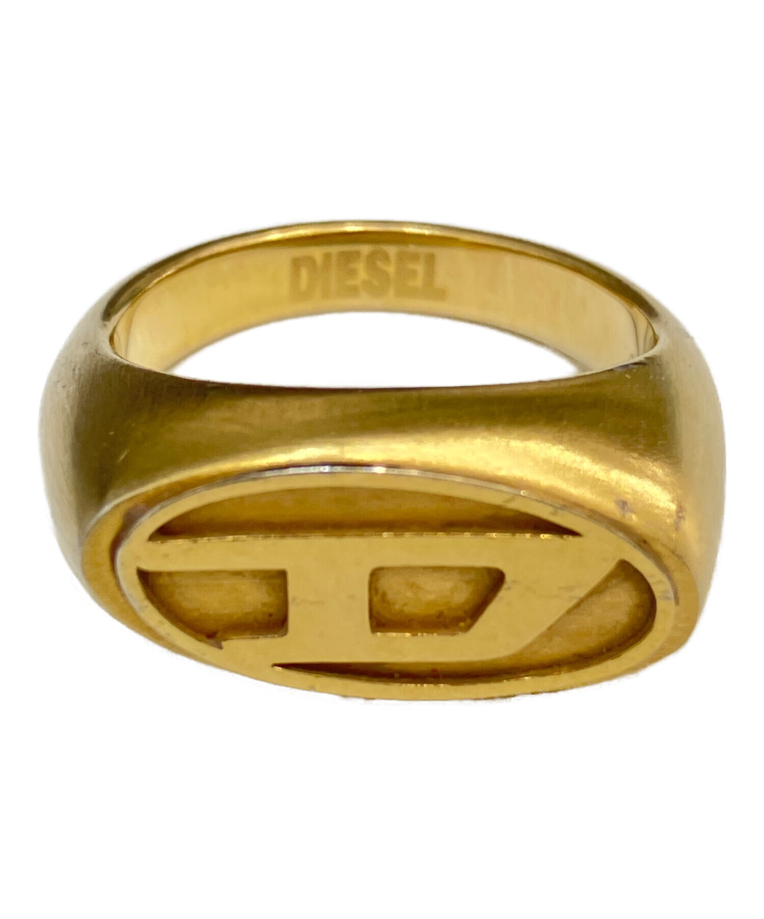 DIESEL ロゴリング ゴールド y2k 中古・古着通販】DIESEL (ディーゼル) D-LOGO RING/ディーロゴリング