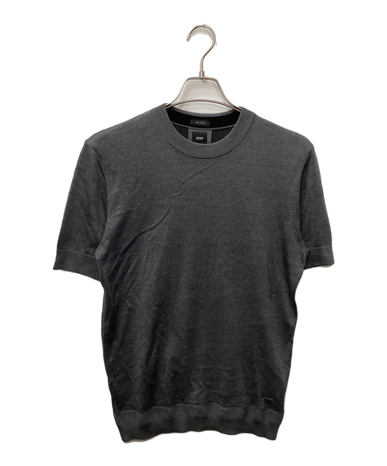 未使用品　ヒューゴボス　メンズ　シルク　ニット 中古・古着通販】BOSS HUGO BOSS (ボス ヒューゴボス) シルクコットン
