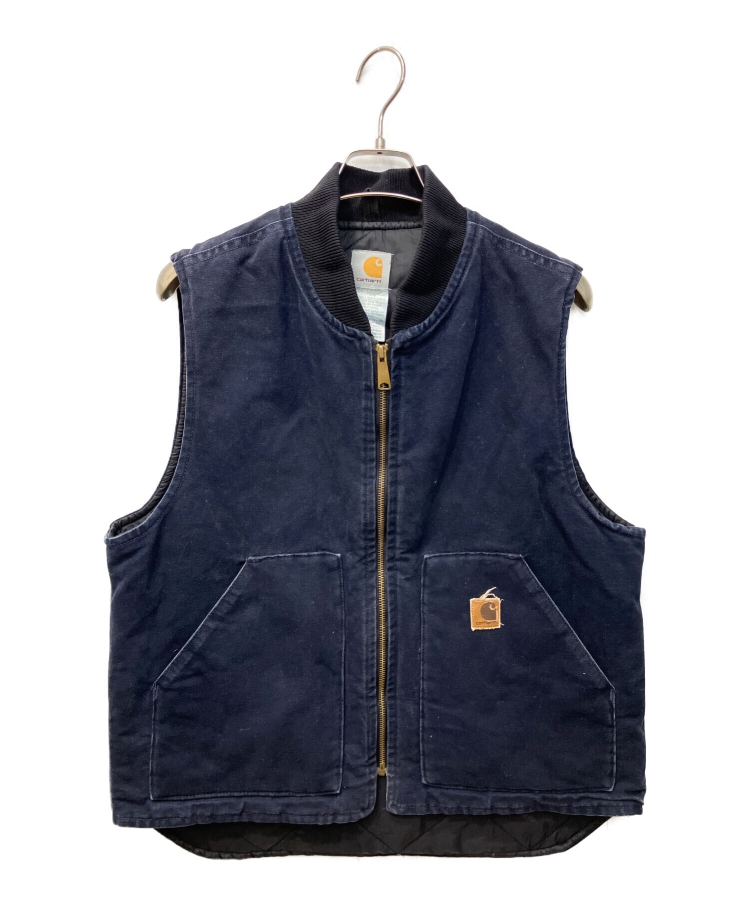 Carhartt ダックベスト ベスト 古着 中古・古着通販】CarHartt (カーハート) ダックベスト ネイビー サイズ