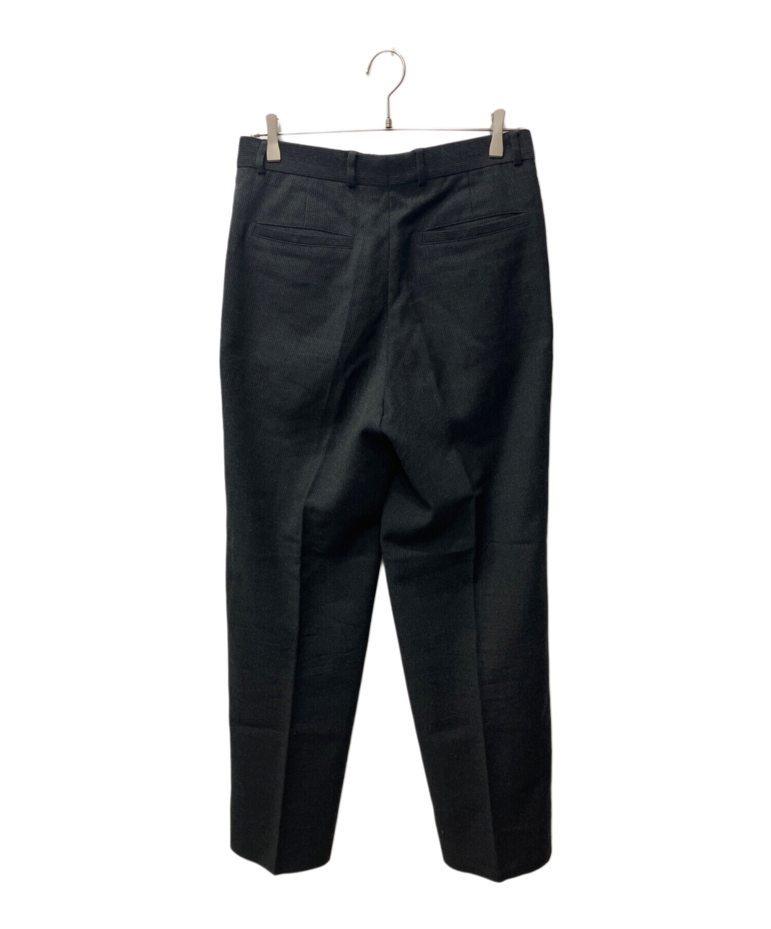 90s HUGO BOSS【ウールギャバジン　ストレートスラックス　レア】 HUGO BOSS（ヒューゴボス）スラックス グレー サイズ:54(XXL位) メンズ