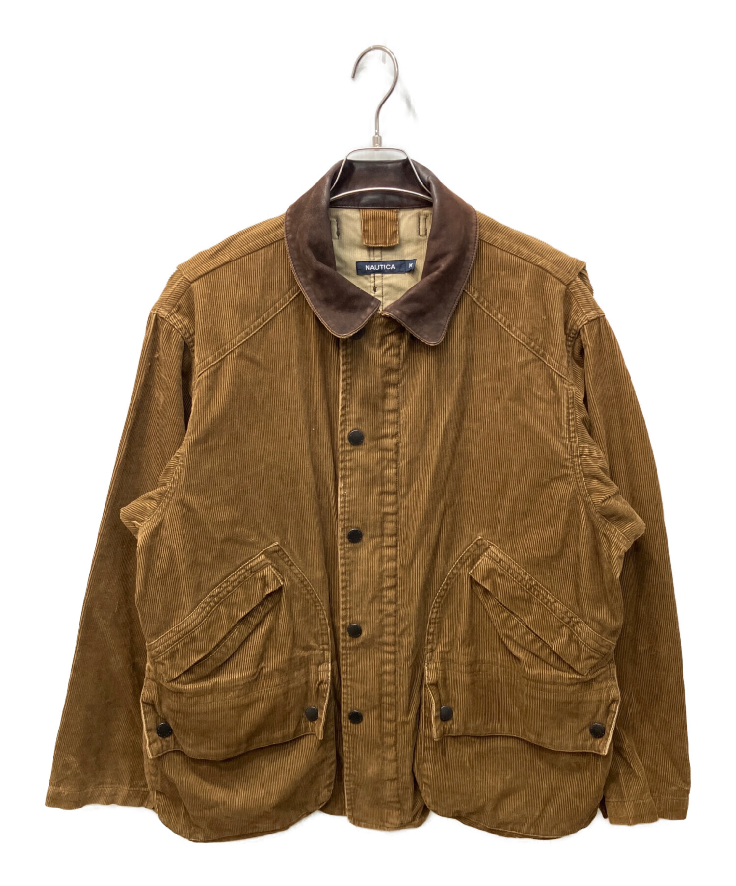 わ*に様 NAUTICA コーデュロイジャケット (ノーティカ) 中古・古着通販】NAUTICA コーデュロイジャケット ダークブラウン ジャケット・アウター