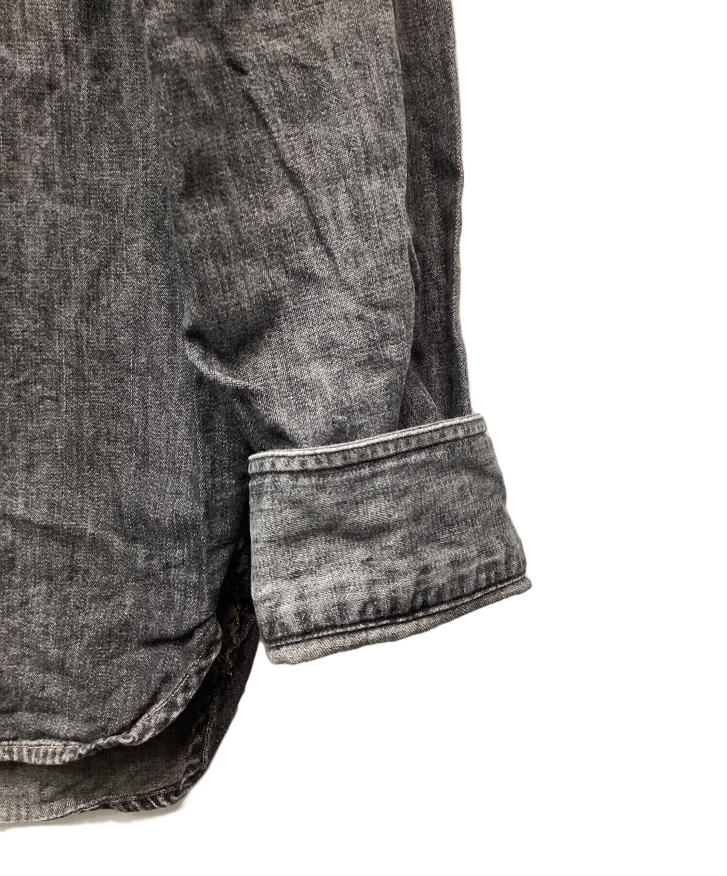 中古・古着通販】RRL (ダブルアールエル) BLACK DENIM WORK SHIRT
