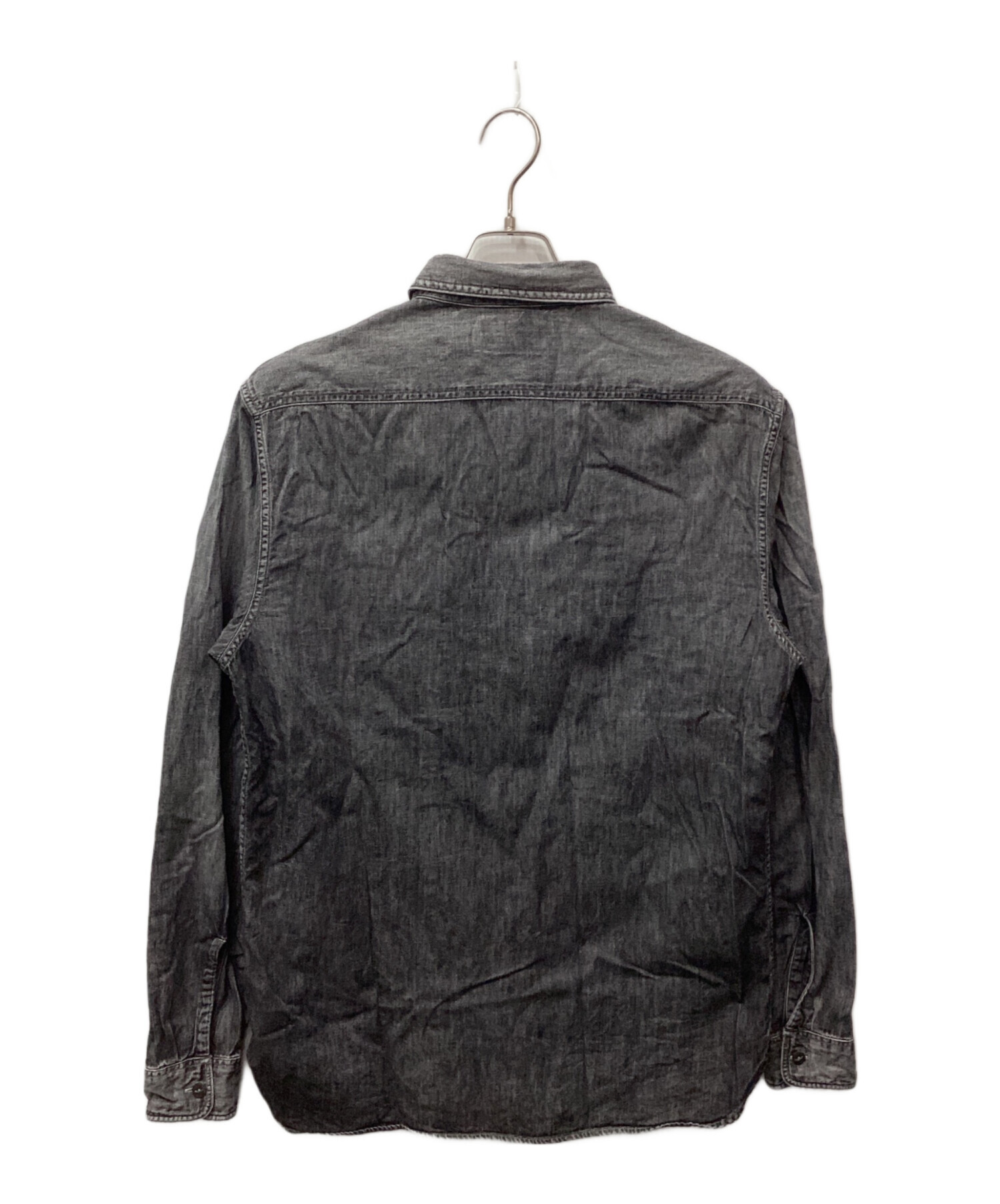 中古・古着通販】RRL (ダブルアールエル) BLACK DENIM WORK SHIRT