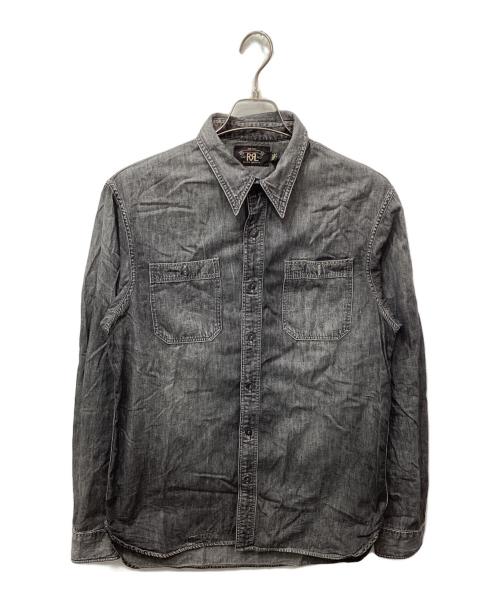 中古・古着通販】RRL (ダブルアールエル) BLACK DENIM WORK SHIRT
