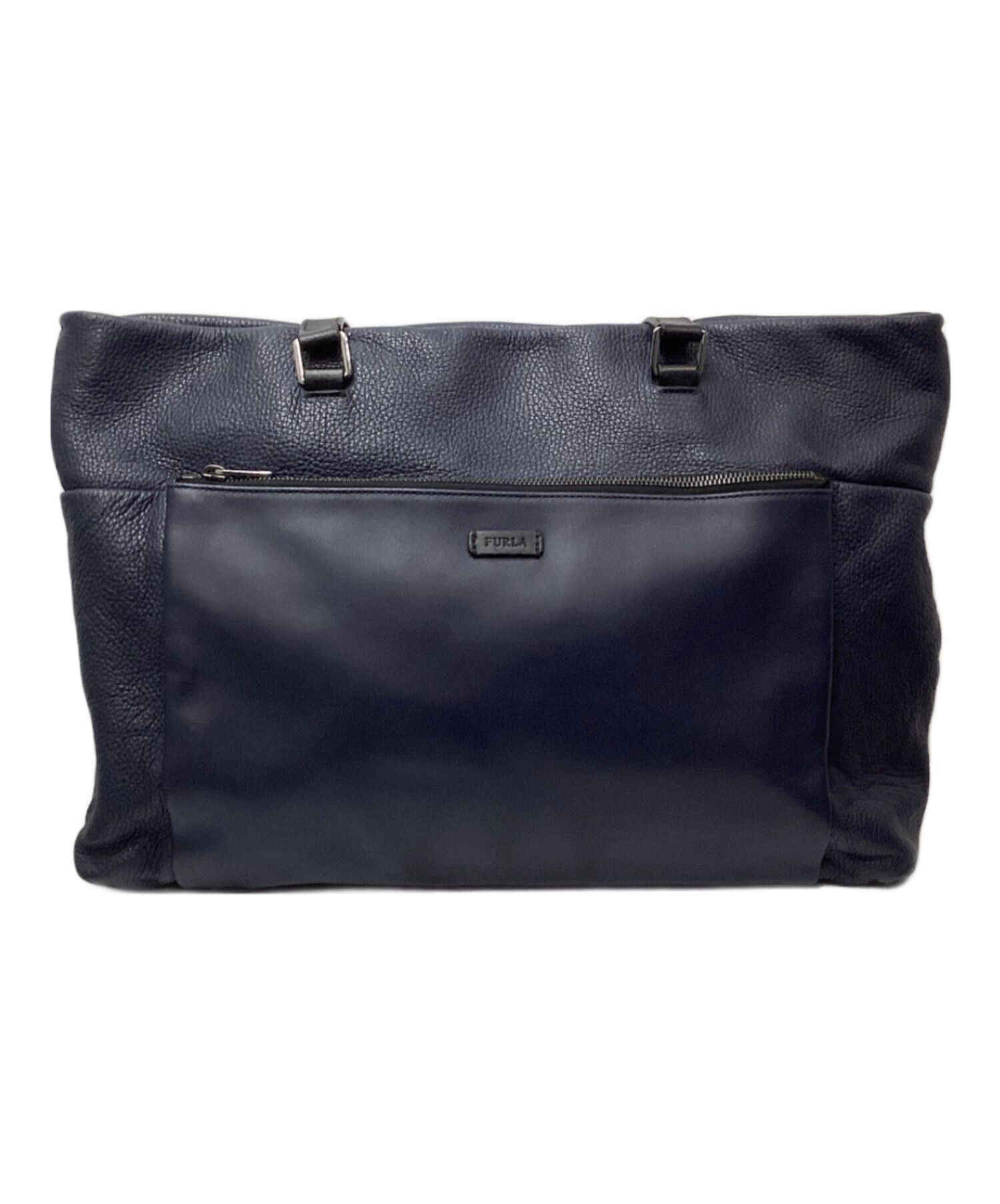 中古・古着通販】FURLA (フルラ) レザートートバッグ ネイビー 