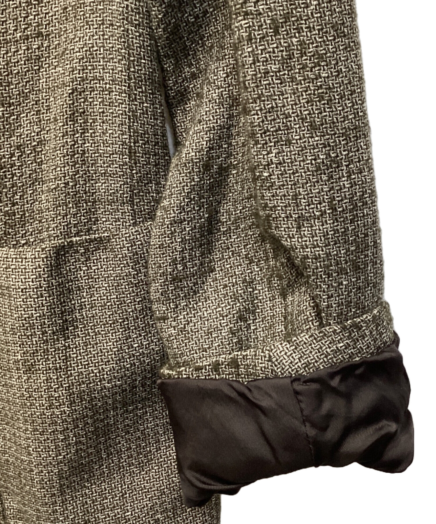 中古・古着通販】ZEGNA (ゼニア) リネンウールジャケット カーキ