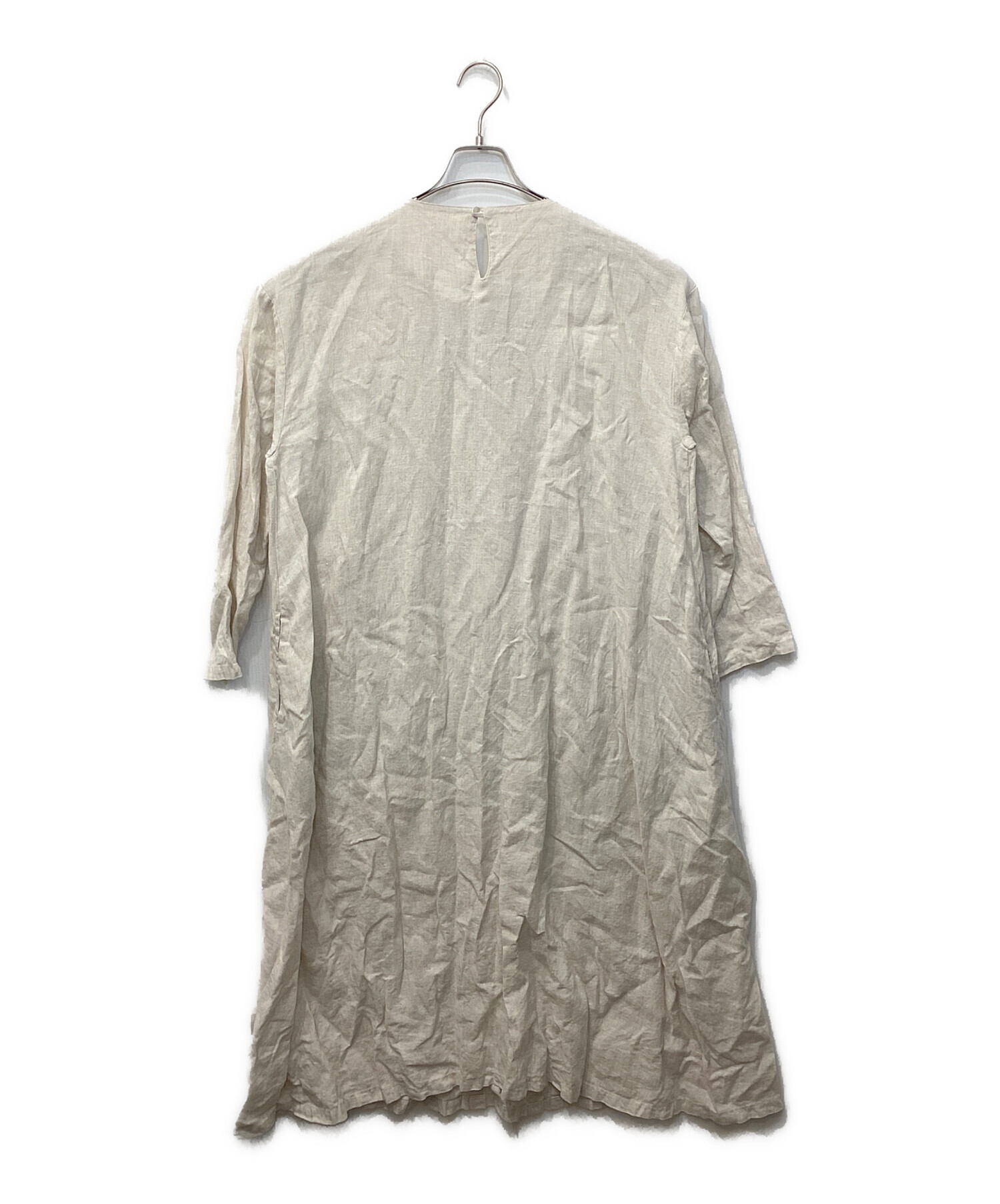 中古・古着通販】08MAB (ゼロハチマブ) リネンワンピース アイボリー