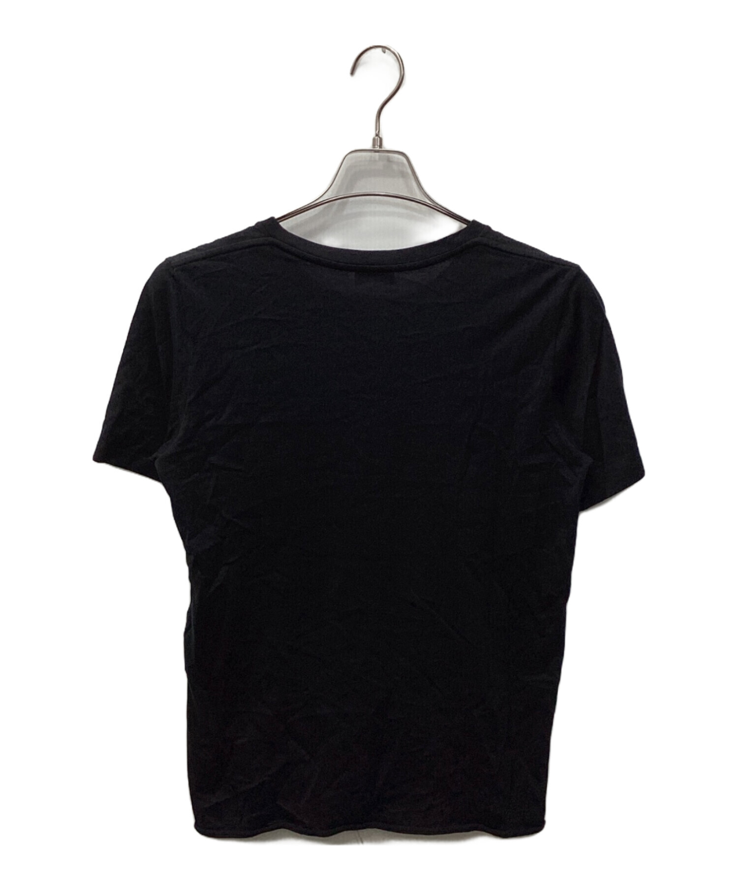 SAINT LAURENT PARIS カジュアルシャツ S 黒 【古着】【中古】【送料無料】 中古・古着通販】Saint Laurent Paris (サンローランパリ) ロゴTシャツ