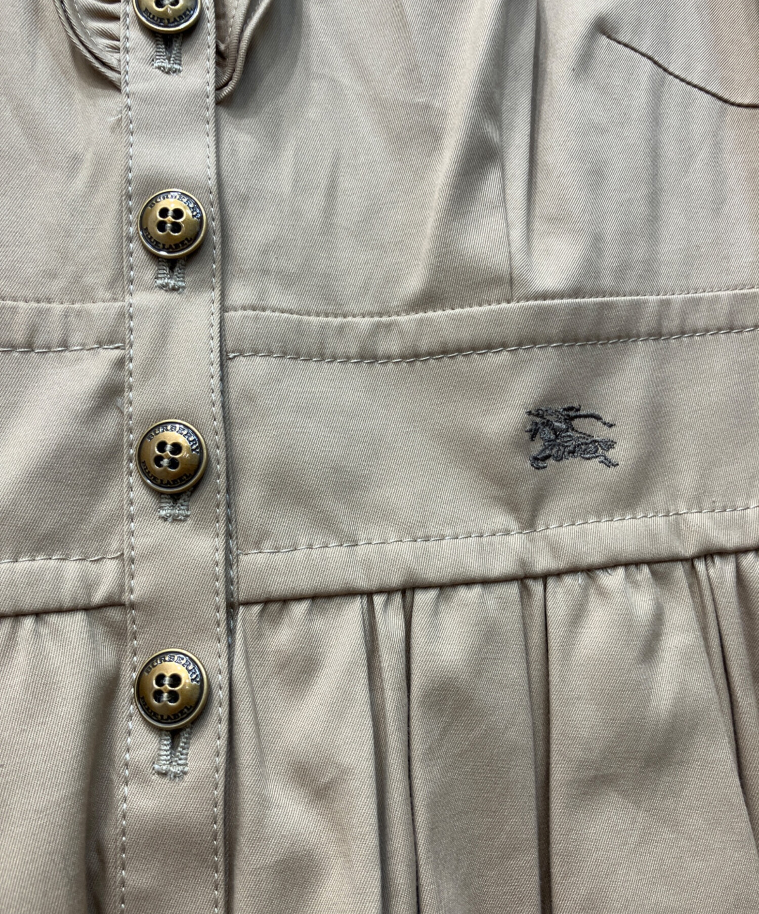 BURBERRY BLUE LABELビッグボタンフリルジャケットベージュ38 s-l400.jpg