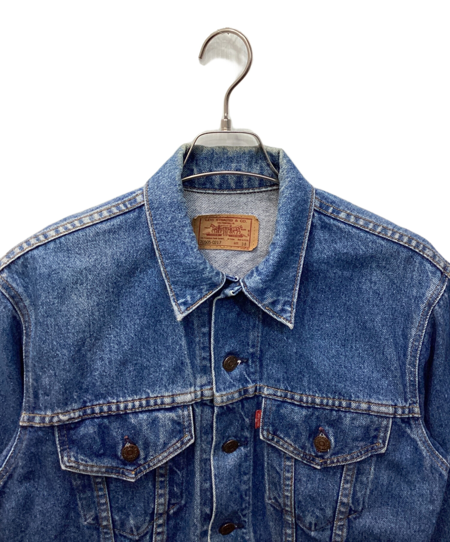 90's USA製 Levis 70505 38 4th Gジャン INDIGO Levi's - 90s リーバイス70505 Gジャン/デニムジャケット 40 USA製の