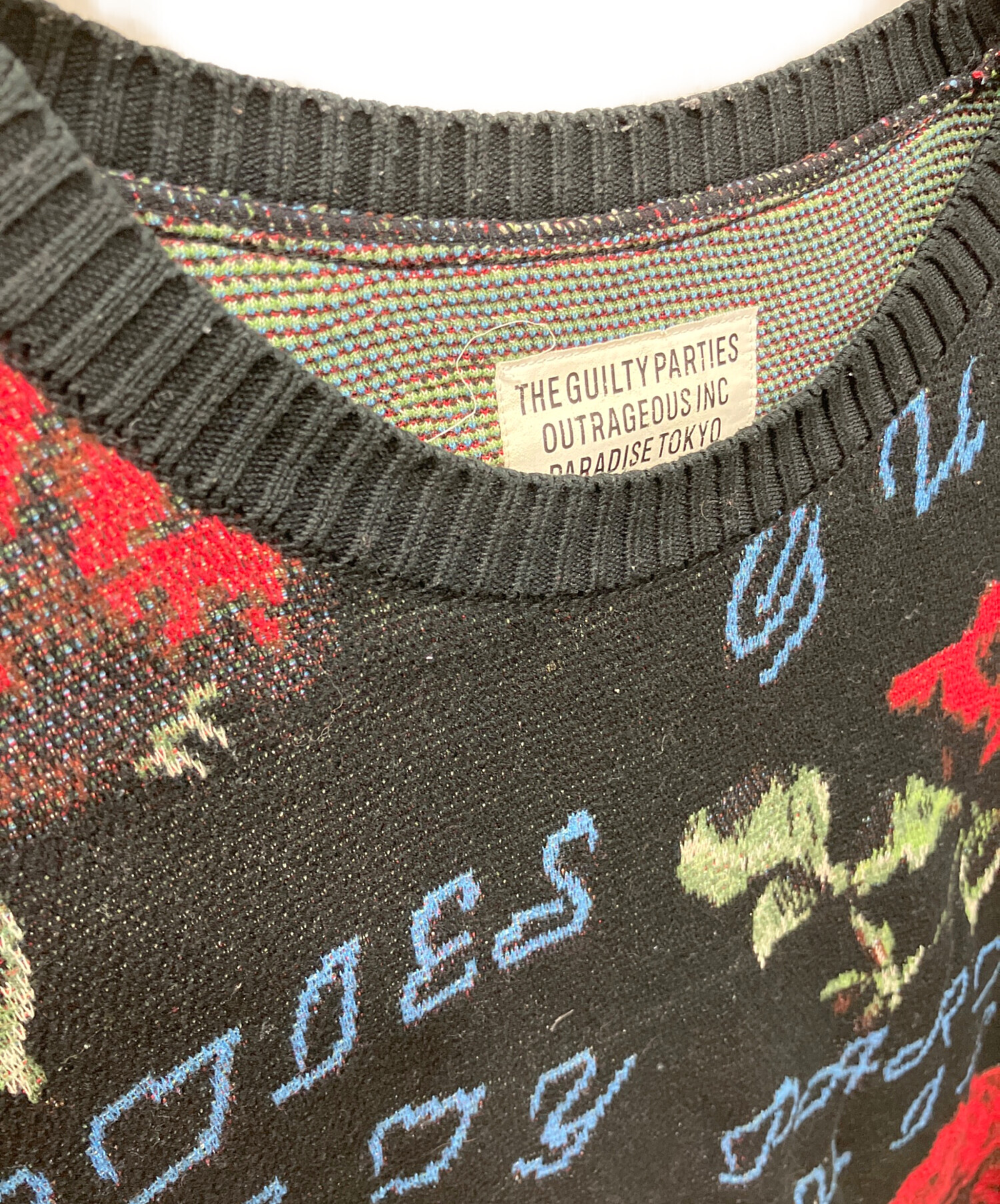 中古・古着通販】WACKO MARIA (ワコマリア) ROSE JAQUAD SWEATER 