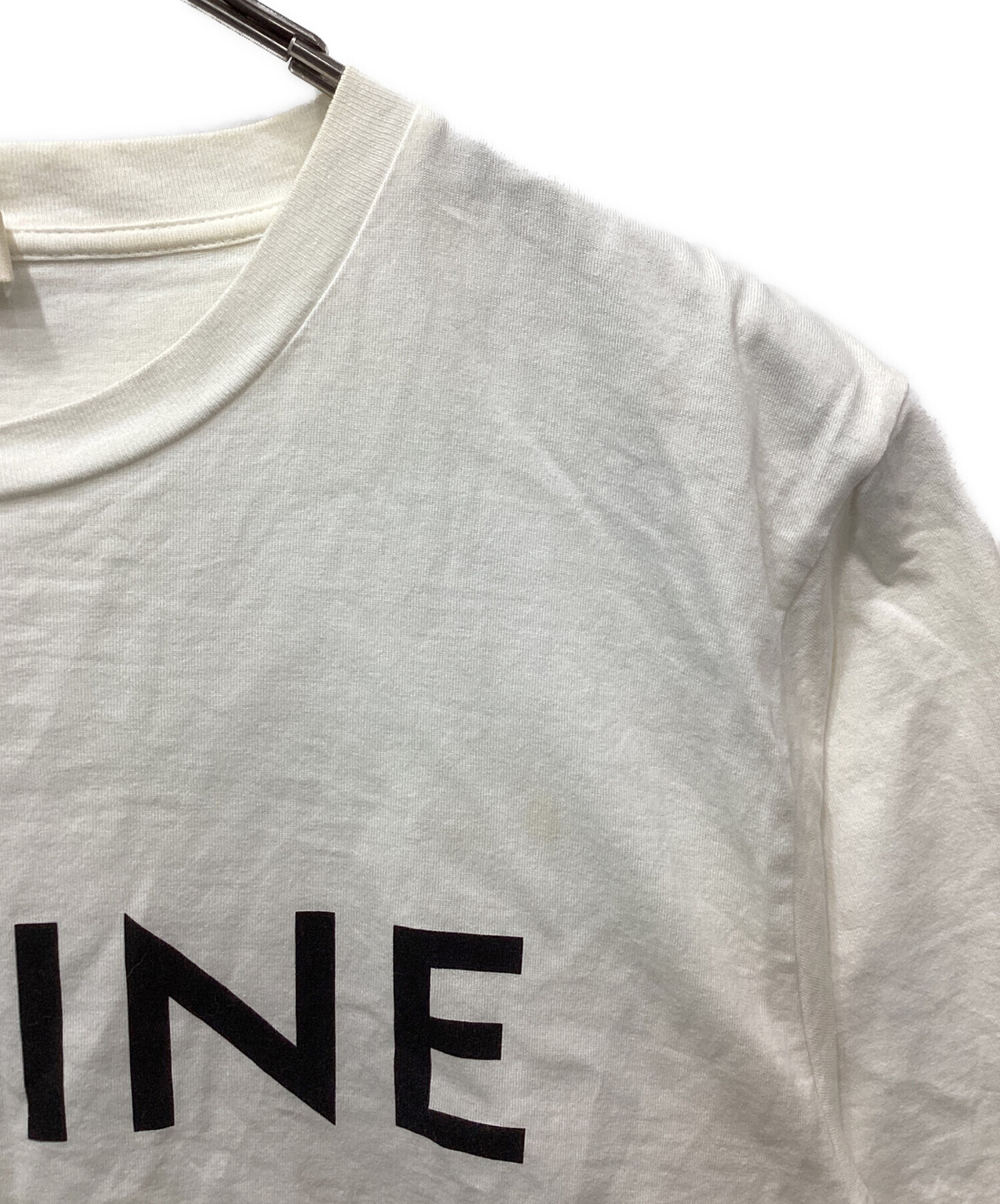 CELINE クロップドTシャツ ホワイト CELINE（セリーヌ） Tシャツ 2X761671Q.01EA レディース 半袖