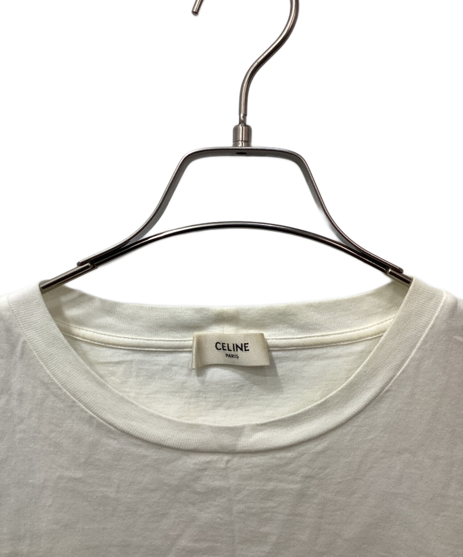 中古・古着通販】CELINE (セリーヌ) クロップドプリントTシャツ