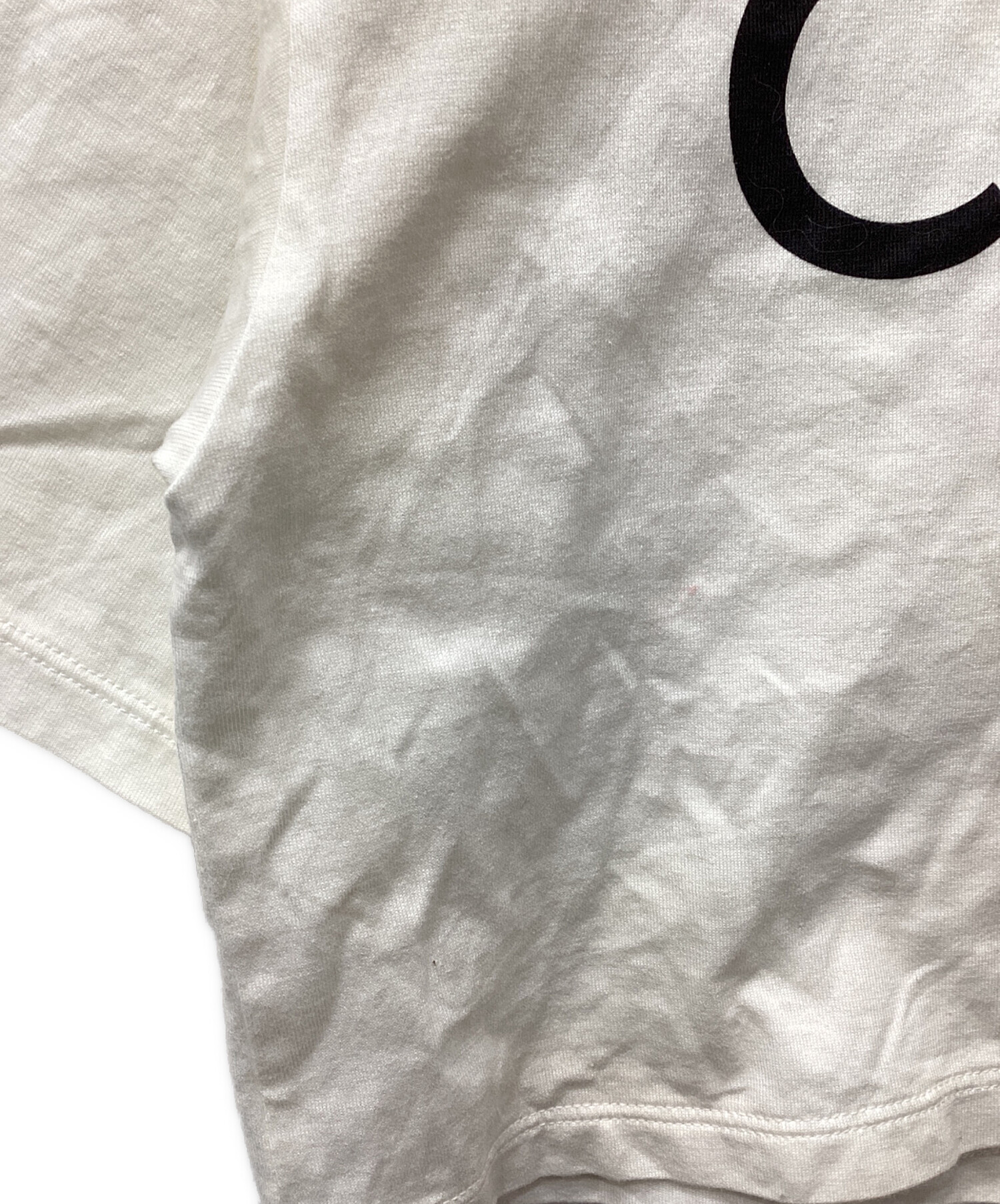 中古・古着通販】CELINE (セリーヌ) クロップドプリントTシャツ